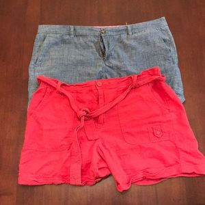 TWO PAIRS OF SHORTS